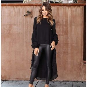 Black blouse sz small nwt